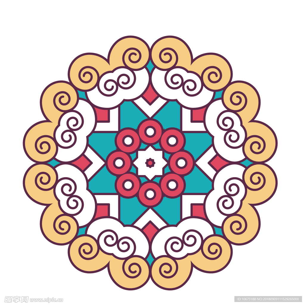 透明底花纹