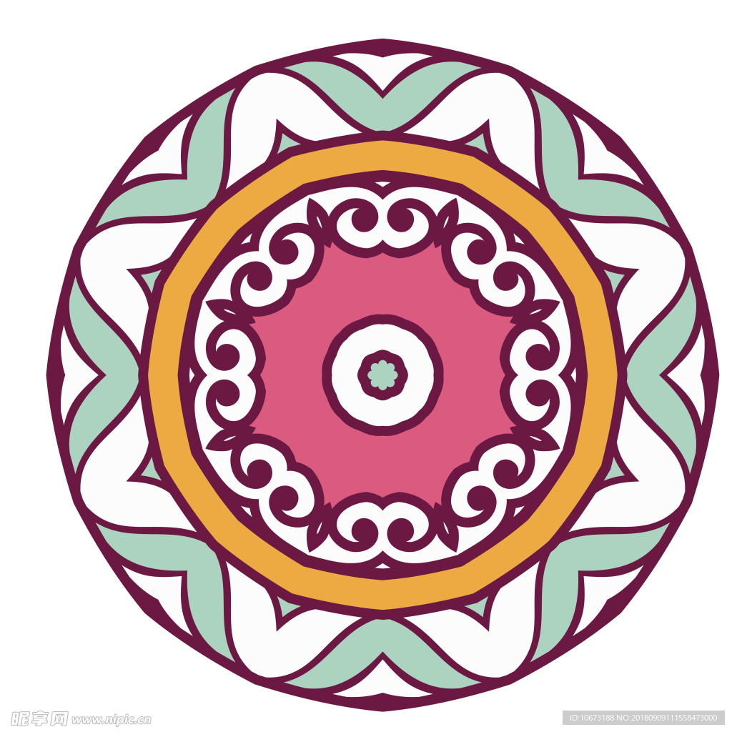 透明底花纹