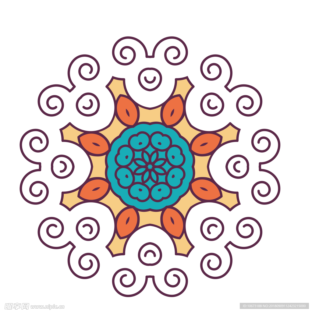 透明底花纹