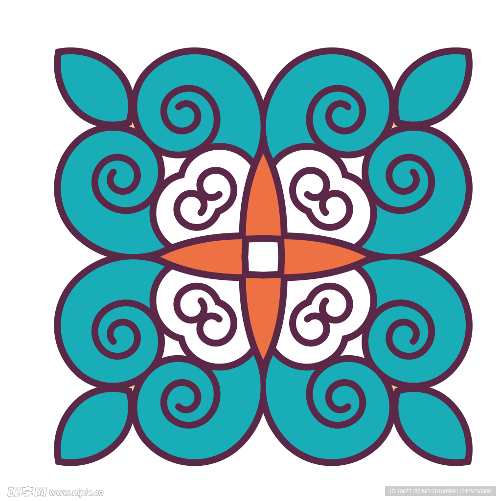透明底花纹