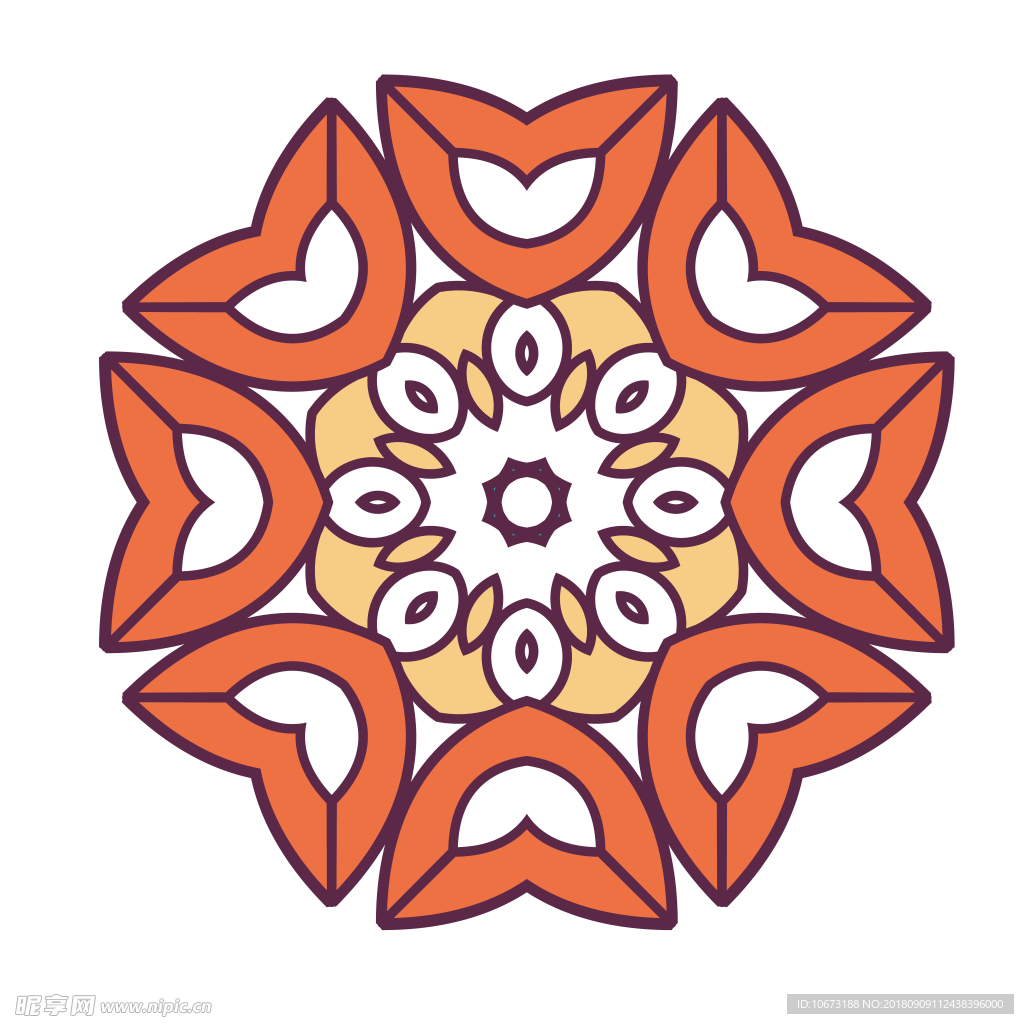 透明底花纹