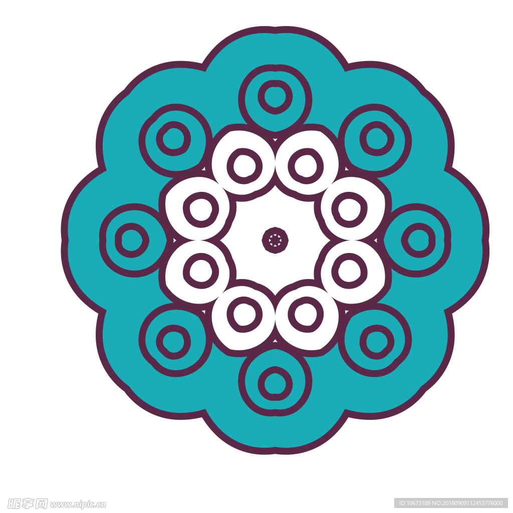 透明底花纹