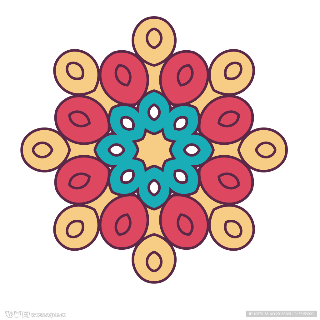 透明底花纹