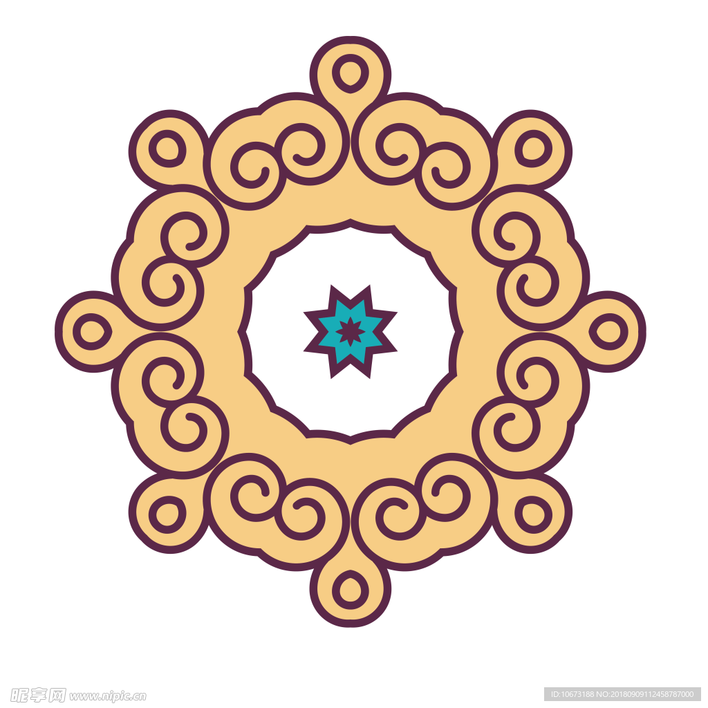 透明底花纹