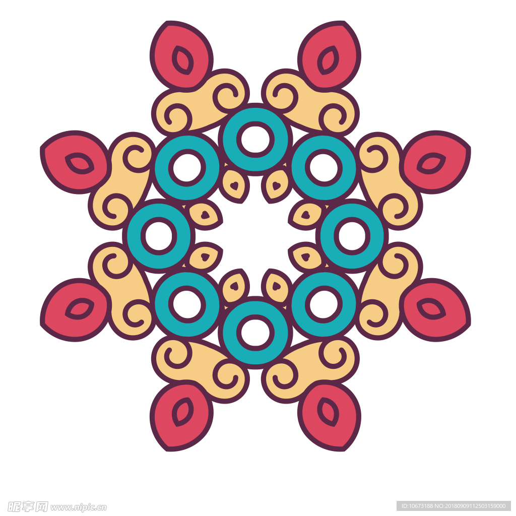 透明底花纹