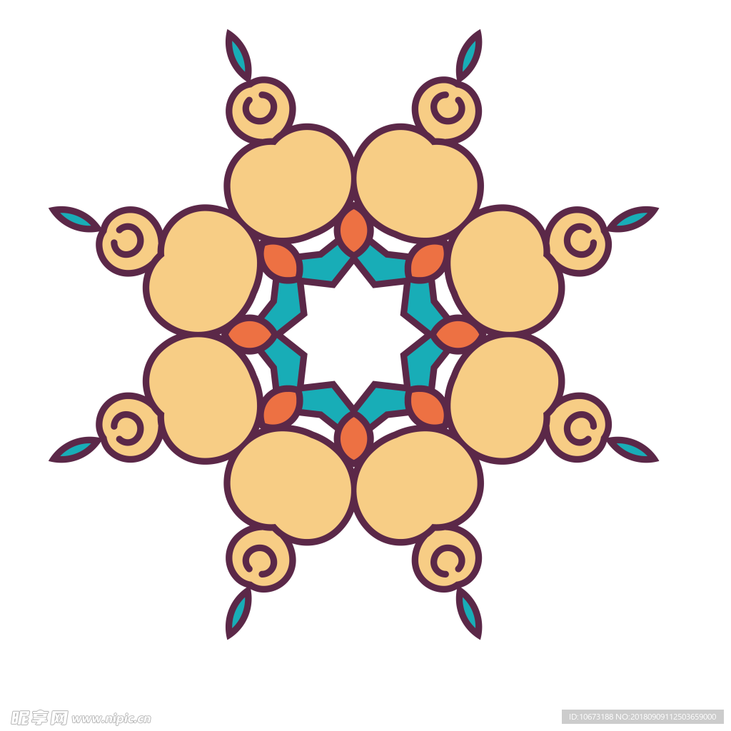 透明底花纹