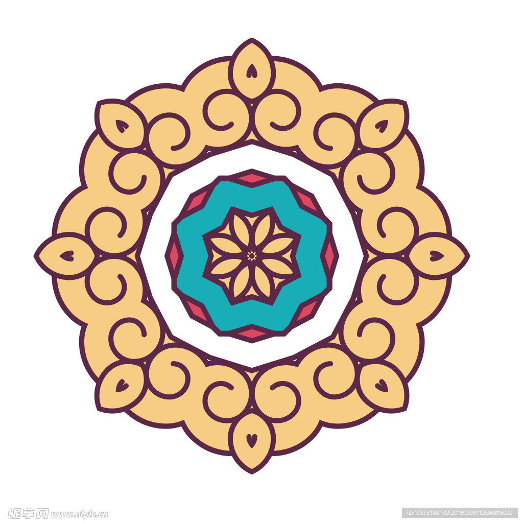 透明底花纹