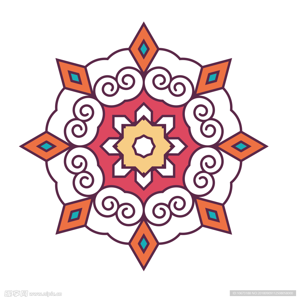 透明底花纹