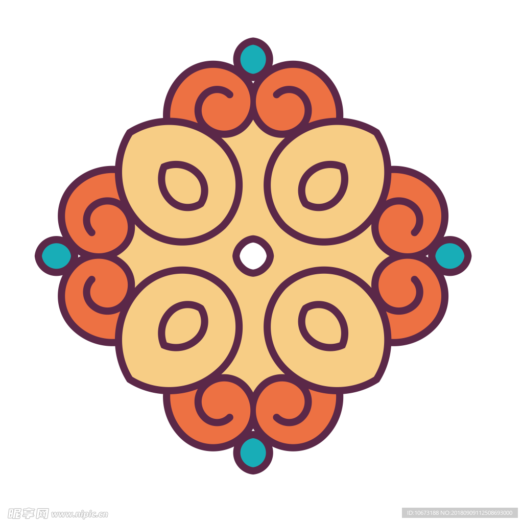 透明底花纹