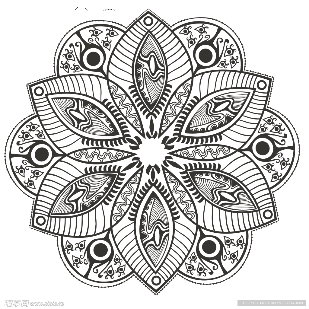 透明底花纹