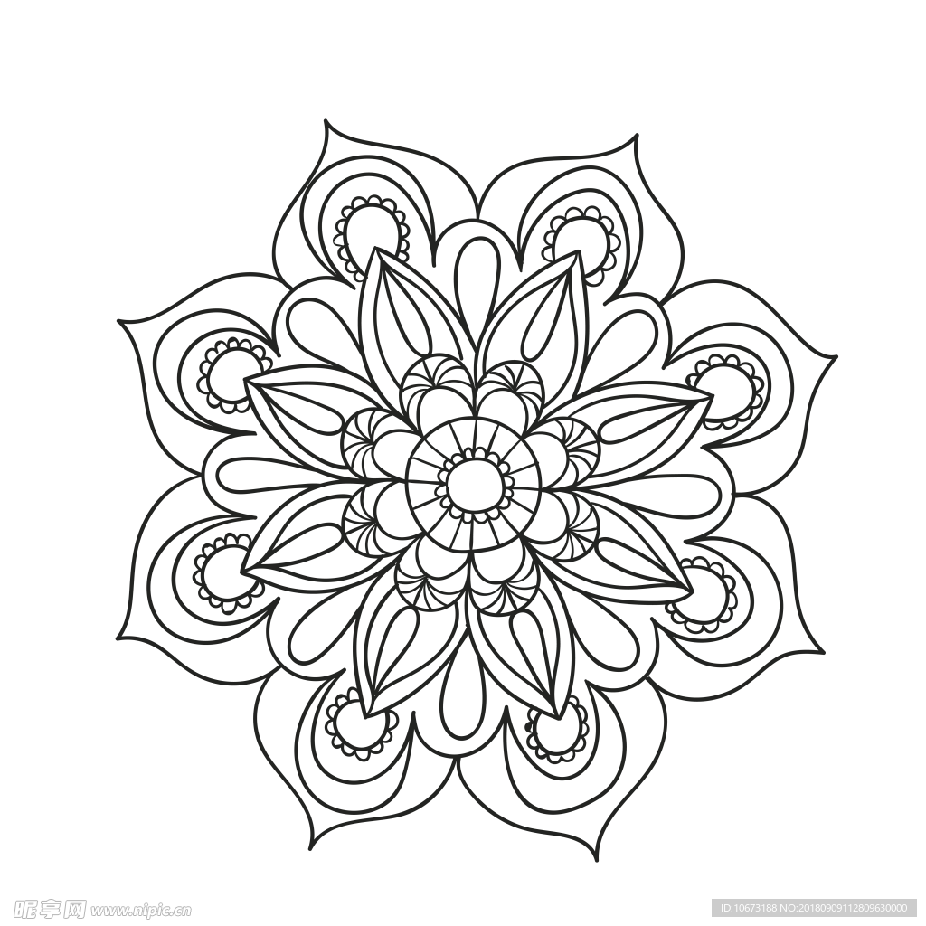透明底花纹