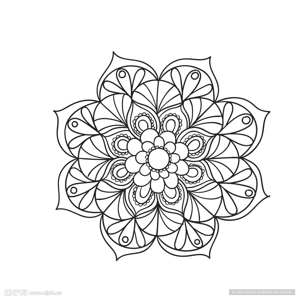 透明底花纹