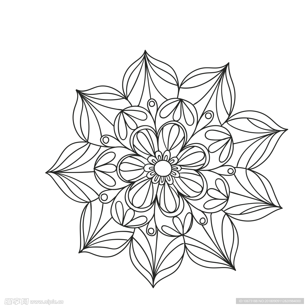 透明底花纹