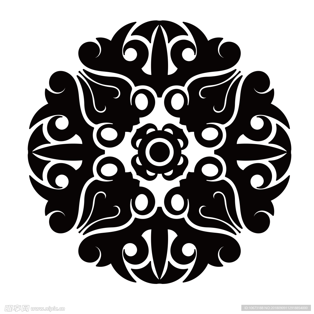 透明底花纹
