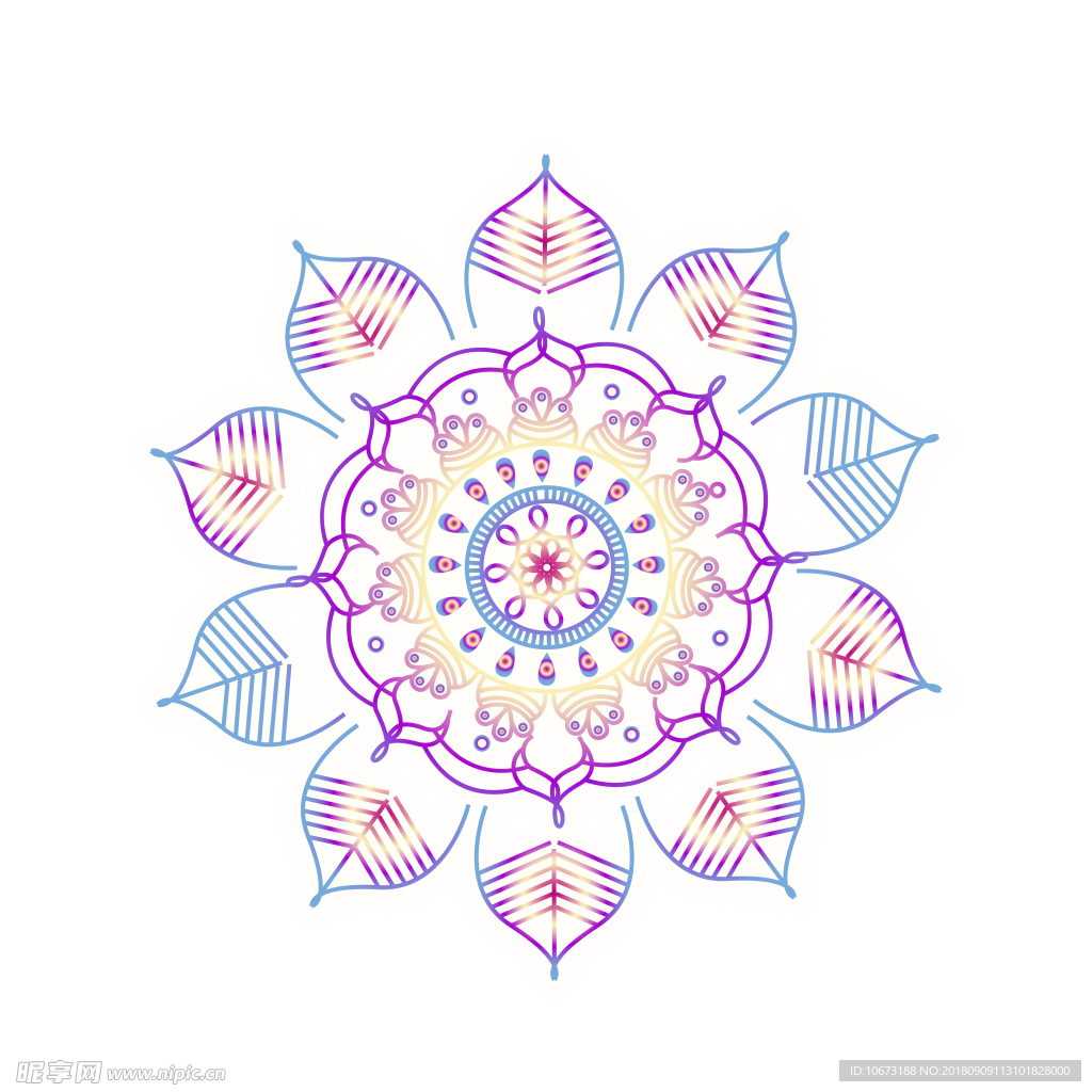 透明底花纹