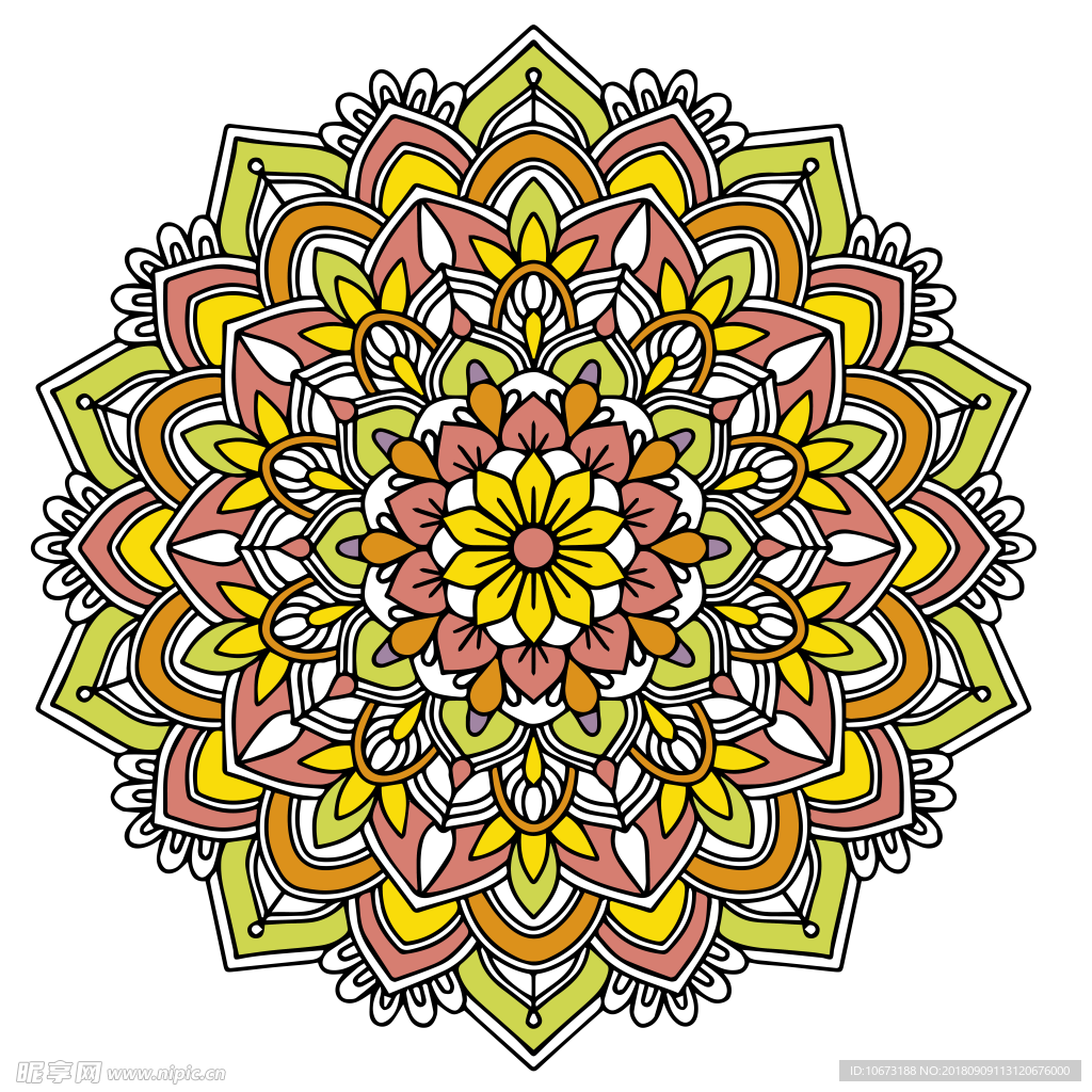 透明底花纹