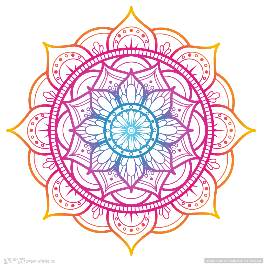 透明底花纹