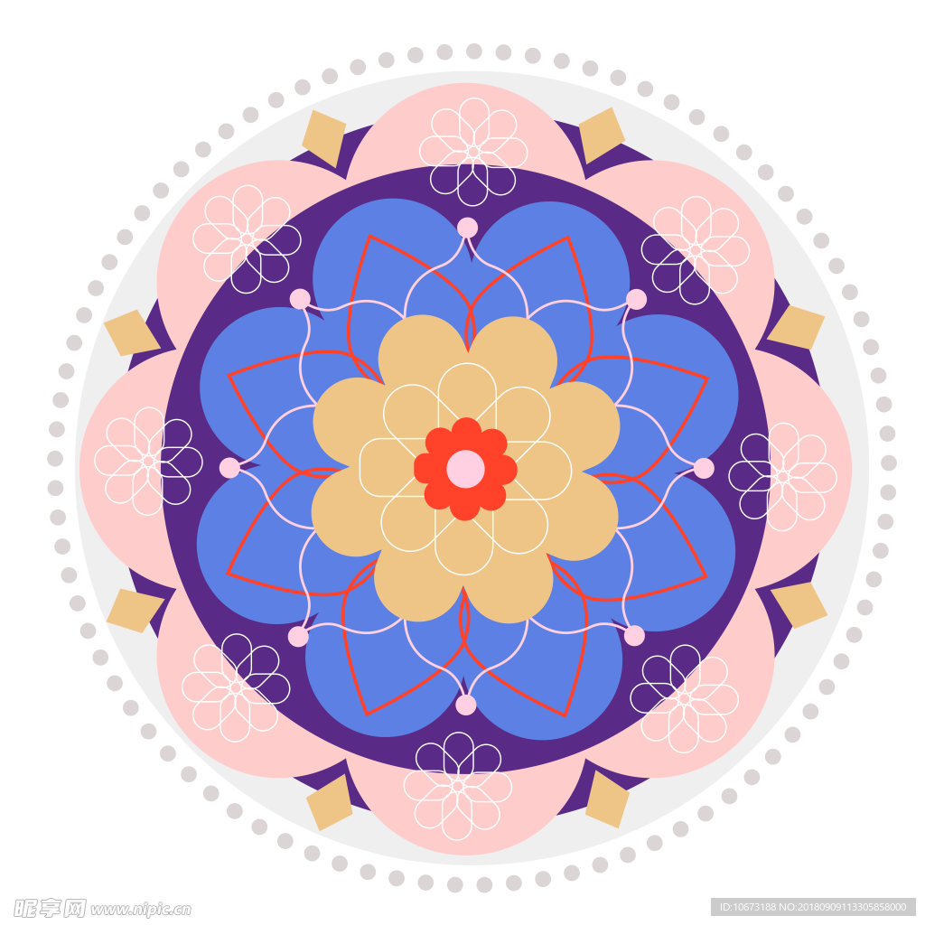 透明底花纹