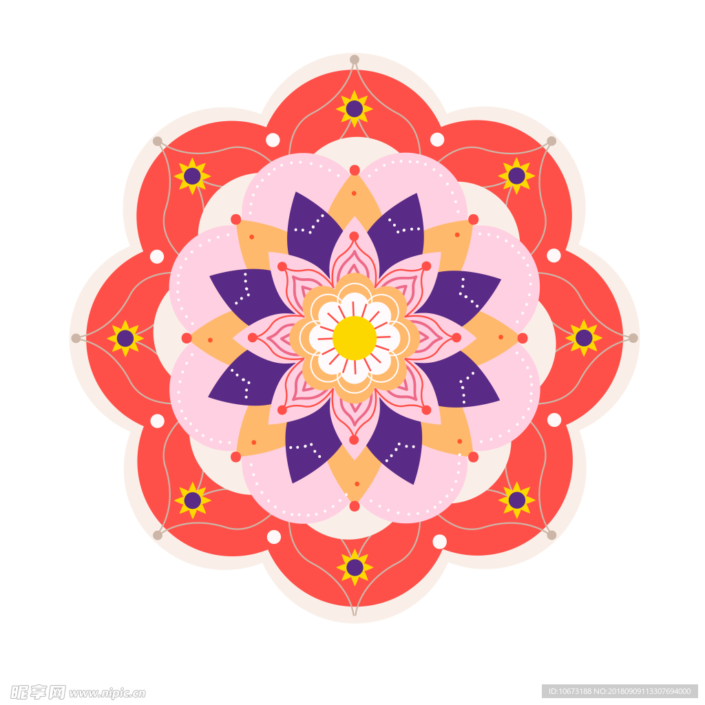 透明底花纹