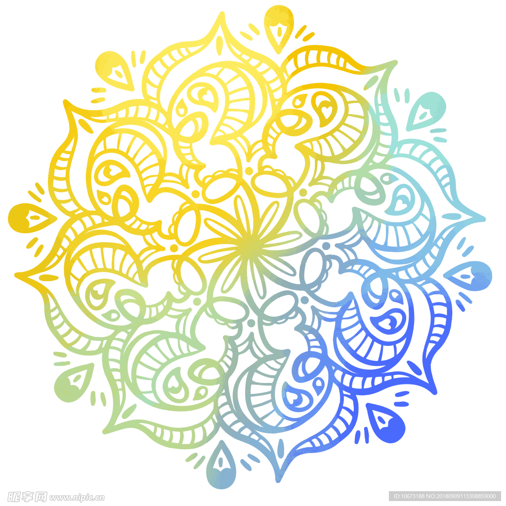 透明底花纹