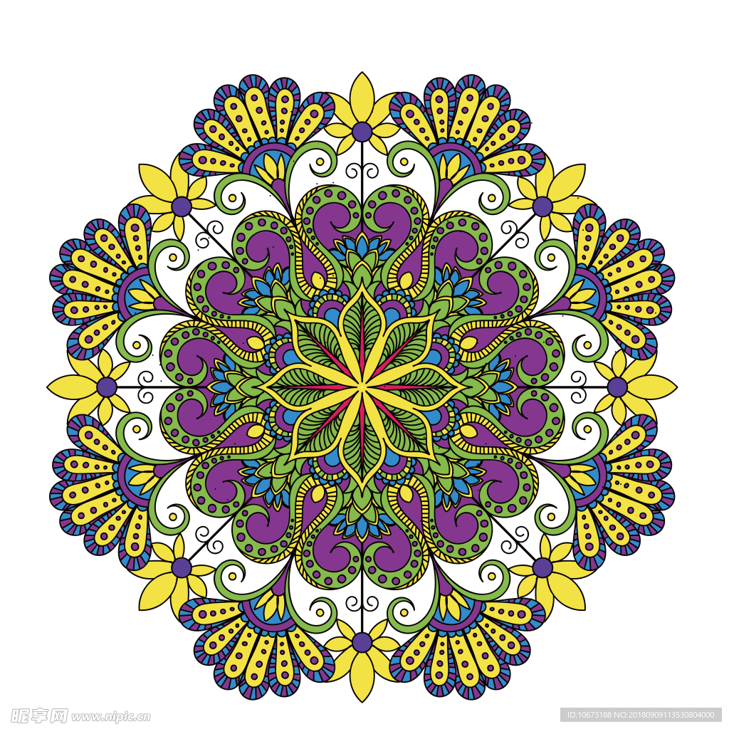 透明底花纹