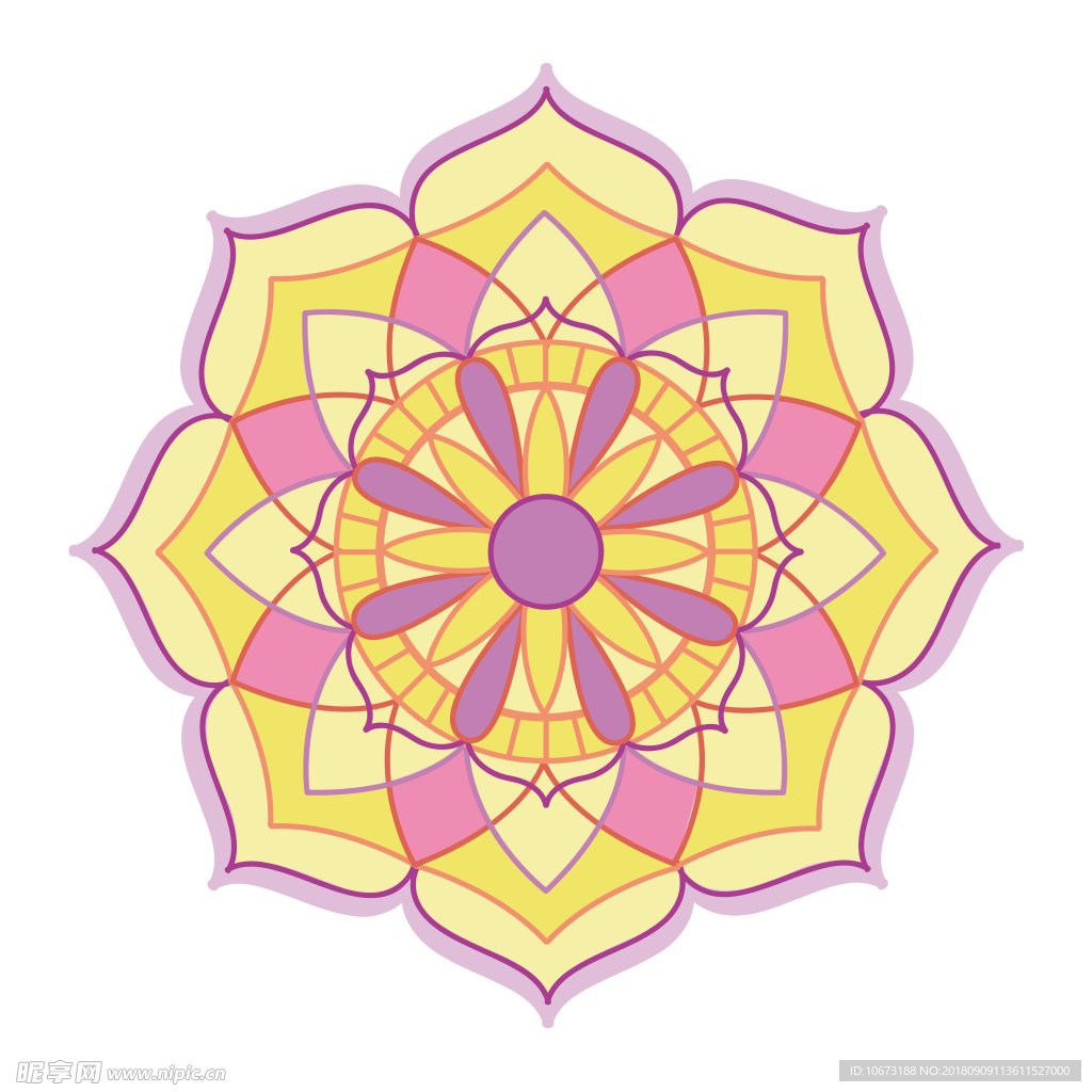 透明底花纹