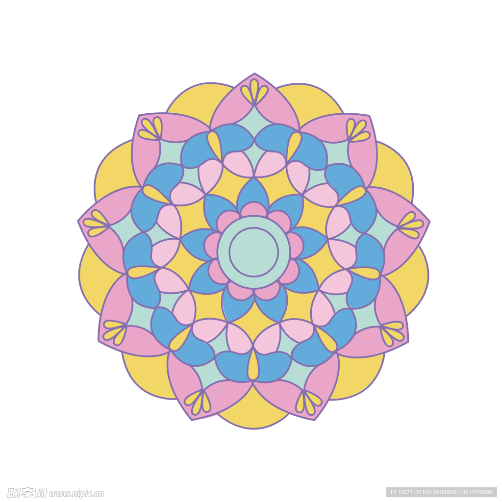透明底花纹