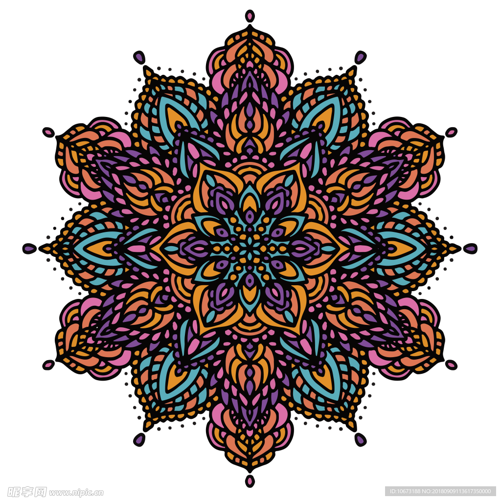 透明底花纹