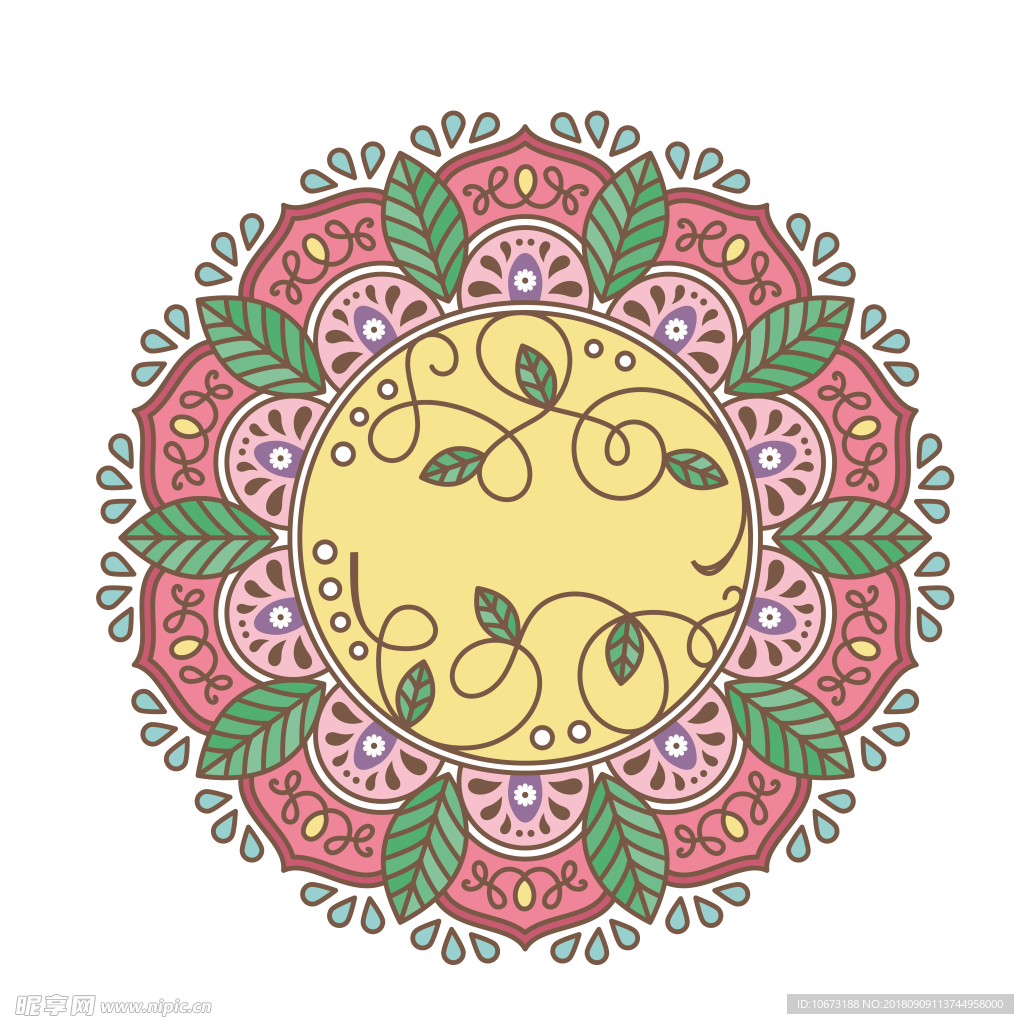 透明底花纹