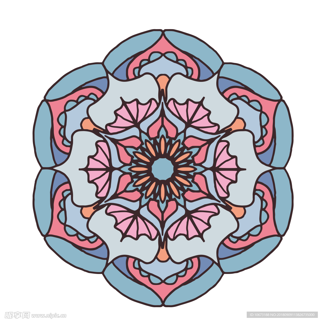 透明底花纹