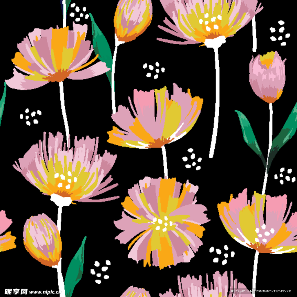 植物印花图案