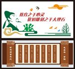 国学展板 校园文化 学校文化
