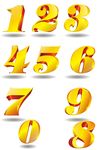 金色数字