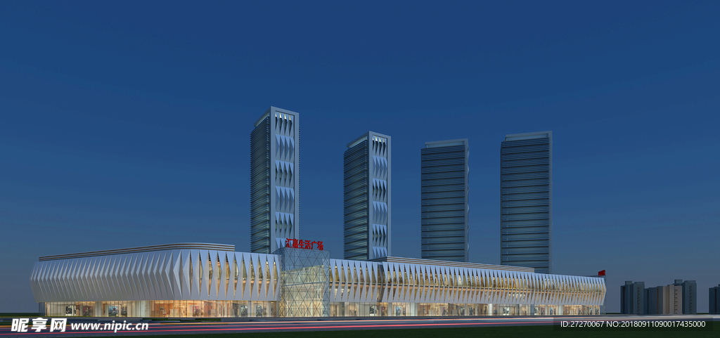 素材 建筑效果图后期图片