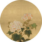 圆形装饰画 新中式装饰画 餐厅