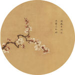 圆形装饰画 新中式装饰画 餐厅