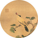 圆形装饰画 新中式装饰画 餐厅