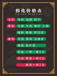 捞化价格表