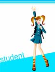 卡通人物 学生