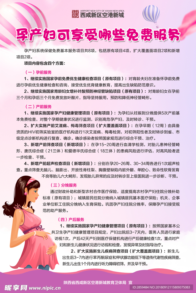 孕产妇可享受哪些免费服务