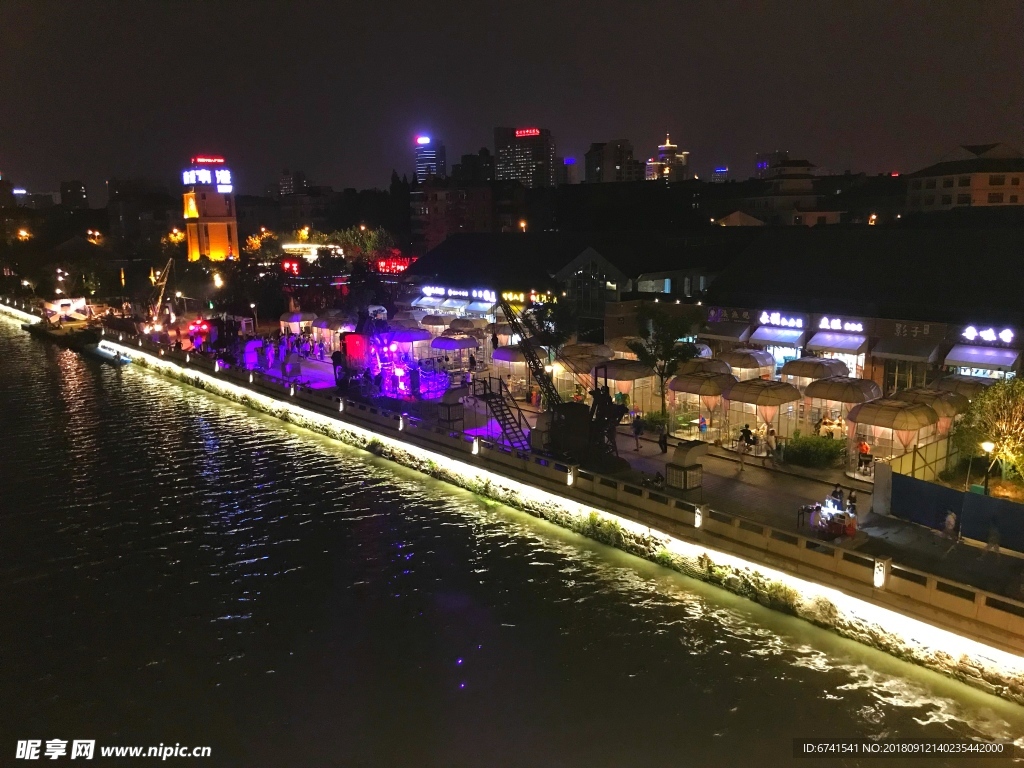 运河夜景 常州夜景 京杭运河