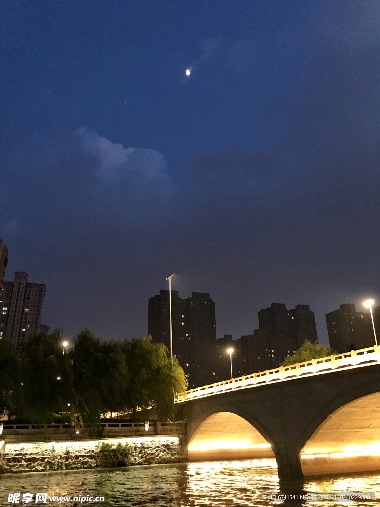 运河夜景 常州夜景 常州 南港