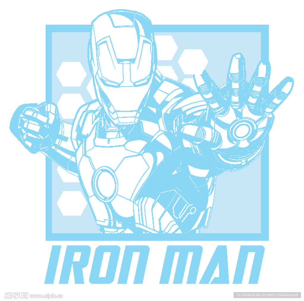 钢铁侠IRON MAN矢量图