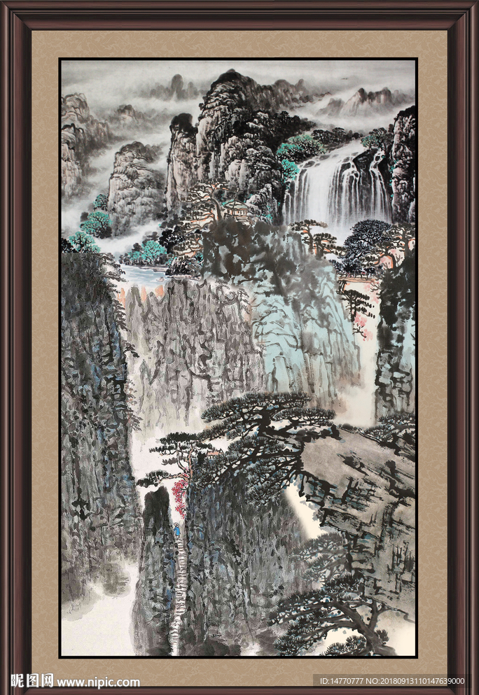 山水画 山水风景 巨幅山水画