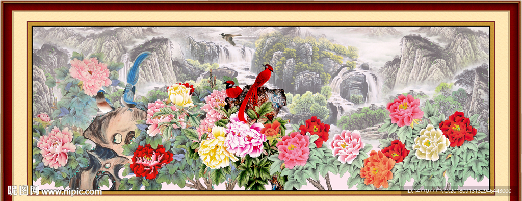 国色天香国画