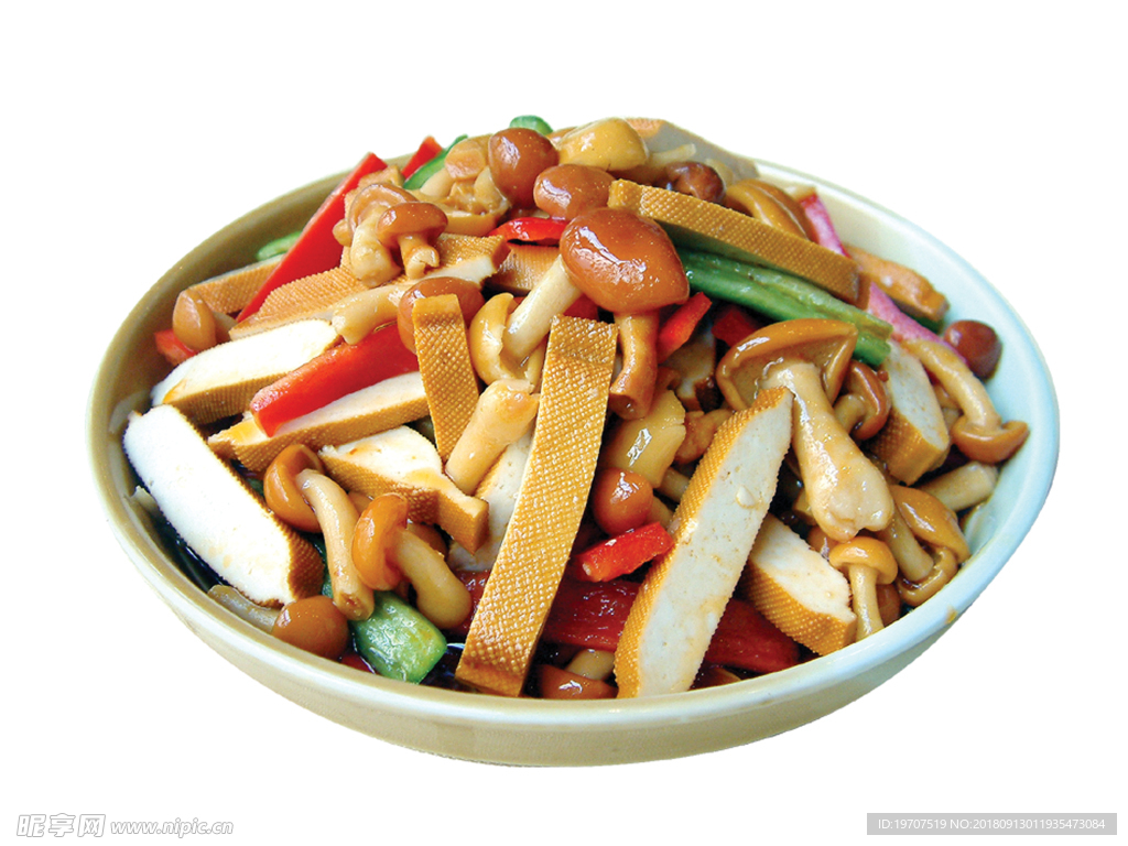 豆干菌菇