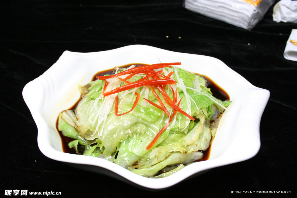 白灼生菜