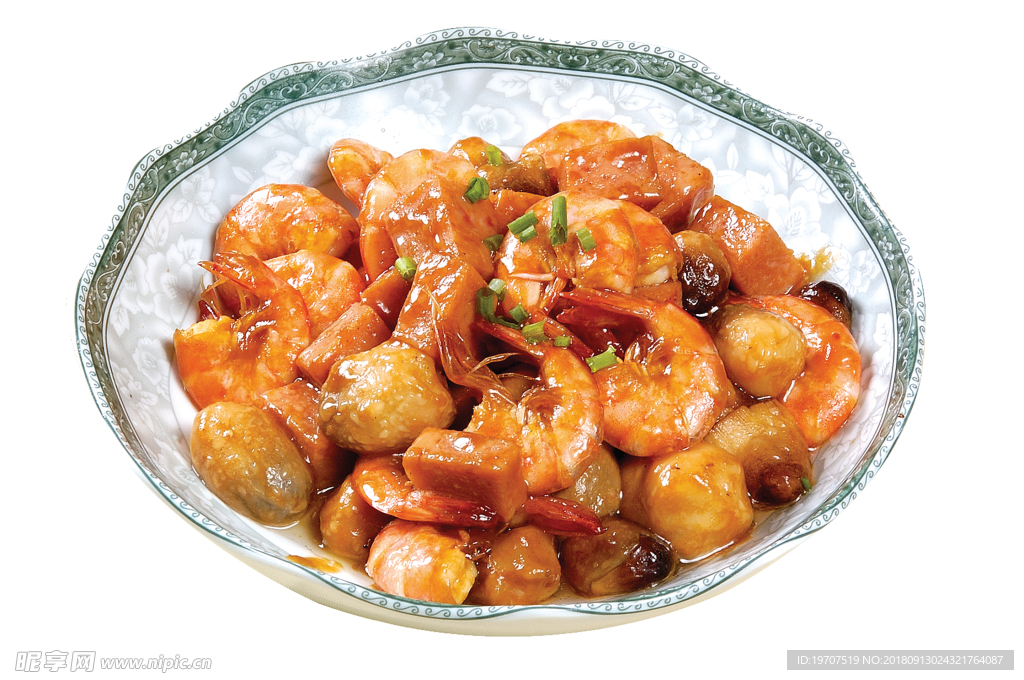 草菇白虾球