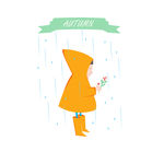 雨中儿童