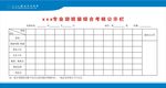 学校考核公示栏